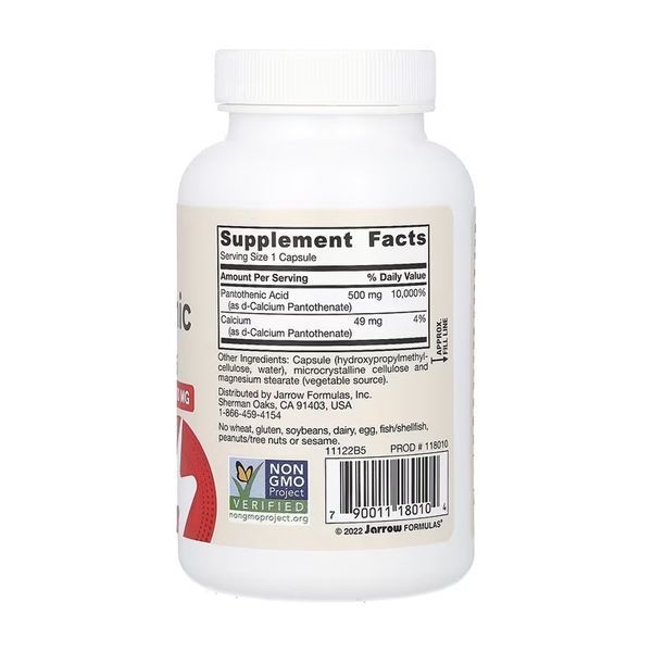 Pantothenic Acid 500mg - 100 vcaps 30510 фото