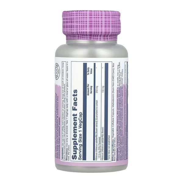 Hibiscus Flower Extract 250mg - 60 vcaps 32131 фото