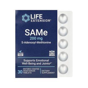 SAMe 200mg - 30 enteric-coated vegetarian tabs 30374 фото