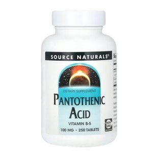 Pantothenic Acid 100 mg - 250 tabs 29541 фото