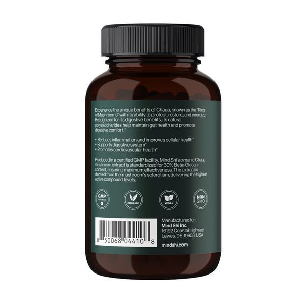 Chaga Mushroom 1000 mg - 60 vegcaps 29584 фото