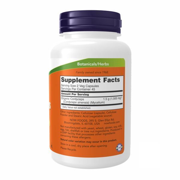 Cordyceps 750 mg - 90 vcaps 18431 фото