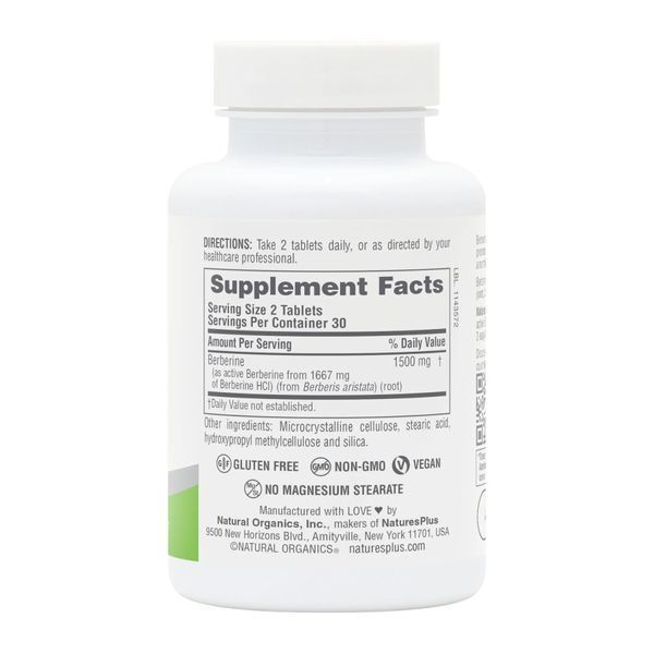 Berberine 1500 mg - 60 tabs 28377 фото