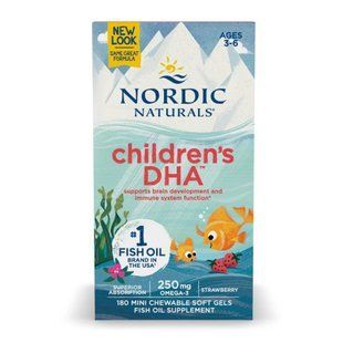 Children's DHA - 180 mini softgels 31128 фото