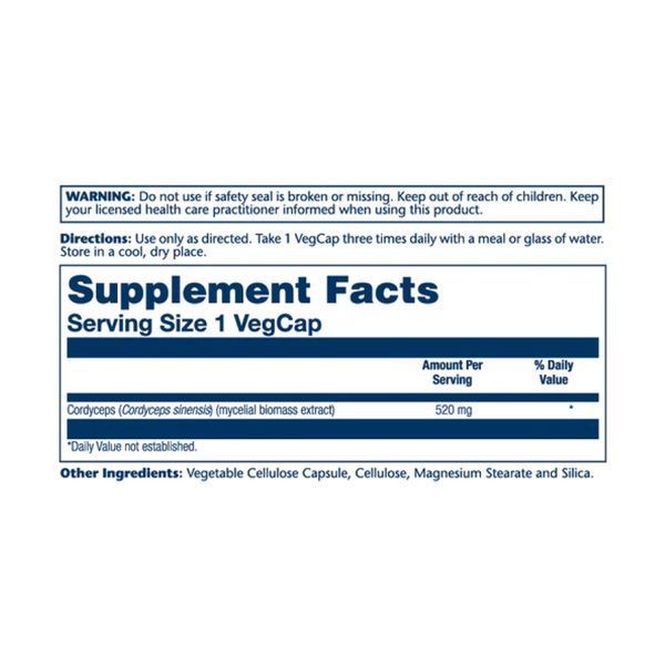 Cordyceps Mushroom 520mg - 100 vcaps 26585 фото