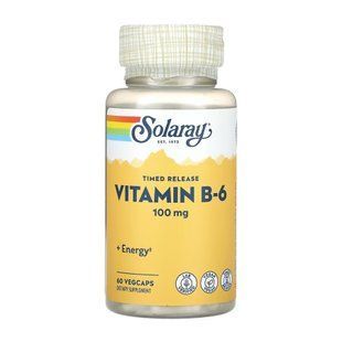 Vitamin B-6 Timed-Release 100mg - 60 vcaps 31599 фото