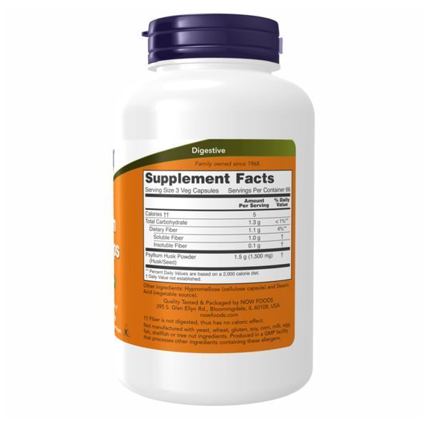 Psyllium Husk 500mg - 200 vcaps 25581 фото