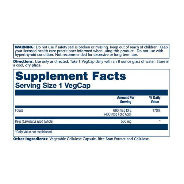 Kelp Seaweed 550mg - 100 vcaps 29618 фото