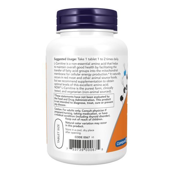 Carnitine Tartrate 1000mg - 100 tabs 24624 фото
