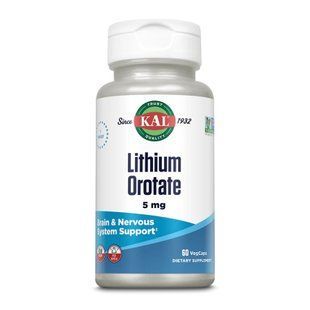 Lithium Orotate 5mg - 60 vcaps 27861 фото
