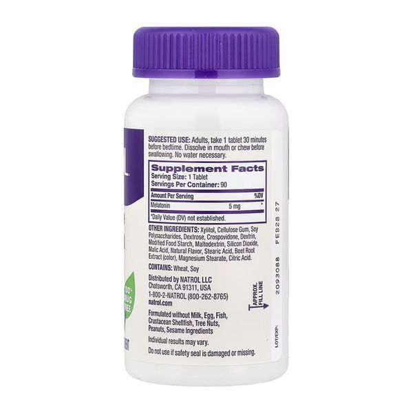 Melatonin 5mg - 90 tabs 31438 фото