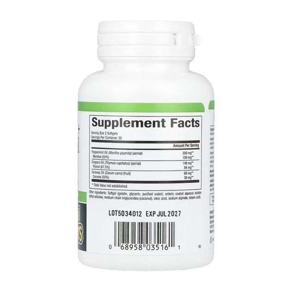 Peppermint+Oregano Oil Complex - 60 softgels 30827 фото