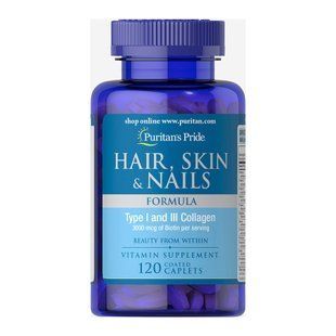 Hair, Skin & Nails Formula - 120 caps 32159 фото