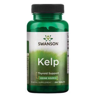 Kelp Iodine Source 225 mcg - 250 Tabs Per Bottle 9033 фото