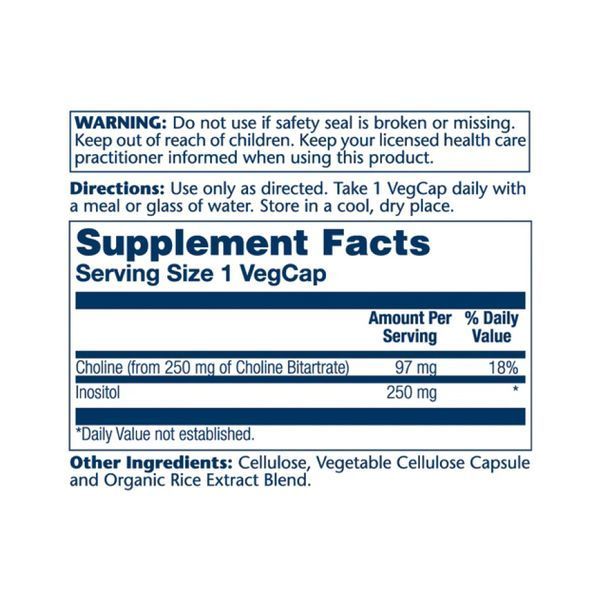 Choline & Inositol - 100 vcaps 26883 фото