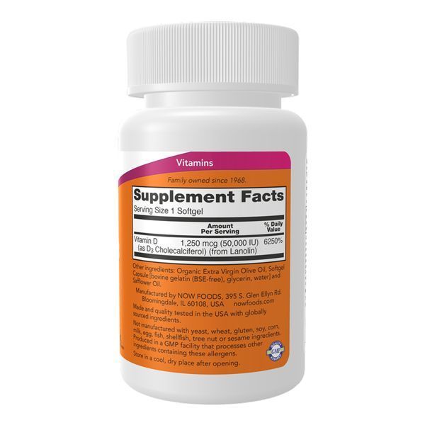 VIT D-3 50,000 IU - 12 sgels 31902 фото