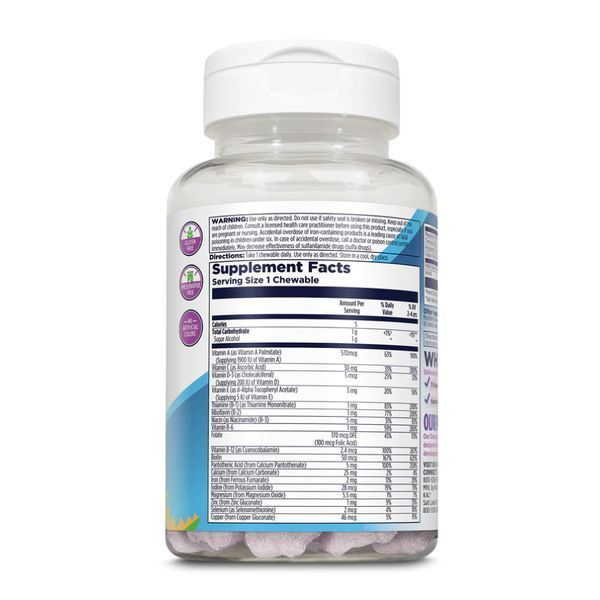 MultiSaurus - 60 chewable Mixed Berry 26621 фото