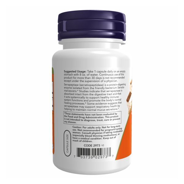 Serrapeptase 60,000 Units - 60 vcaps 26004 фото