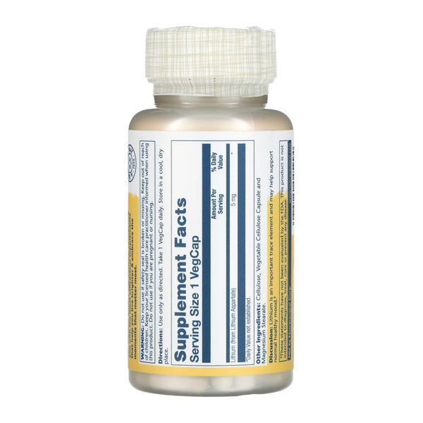 Lithium Aspartate 5mg - 100 vcaps 28321 фото