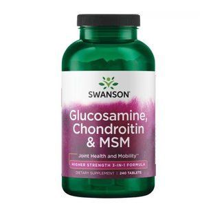 Glucosamine Chondroitin & Msm - Higher Strength 240 tabs 30790 фото