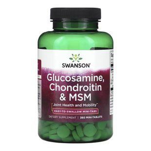 Glucosamine, Chondroitin & Msm Mini Tabs - 360 tabs 29246 фото