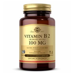 Vitamin B2 100mg (Riboflavin) - 100 Vcaps 22817 фото
