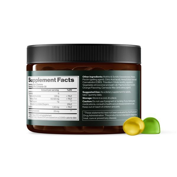 CBD Gummies Full Spectrum 750 mg Apple & Lemon - 30 gummies 29583 фото
