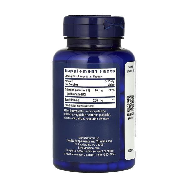 Mega Benfotiamine 250 mg - 120 vcaps 28012 фото