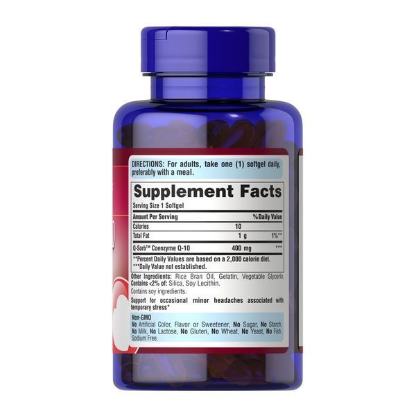 Q-SORB&trade; CO Q-10 400 mg - 60 Rapid Release Softgels 31616 фото