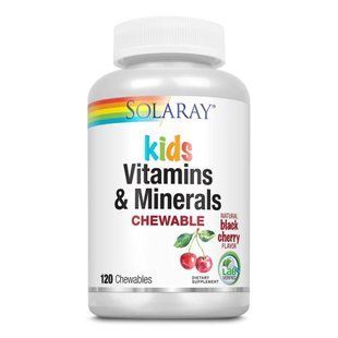 Kids Vitamins & Minerals - 120 chewables Black Cherry 26119 фото