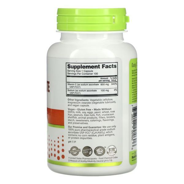 Sodium Ascorbate - 100 caps 25500 фото