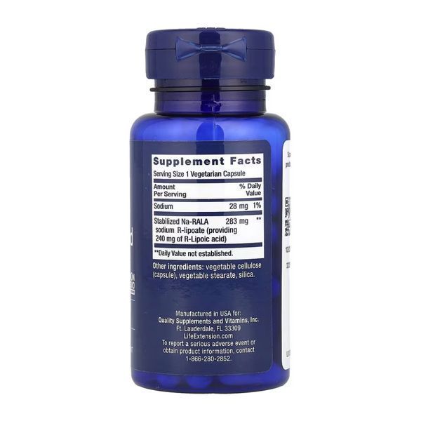 Super R-Lipoic Acid 240 mg - 60 vcaps 30162 фото