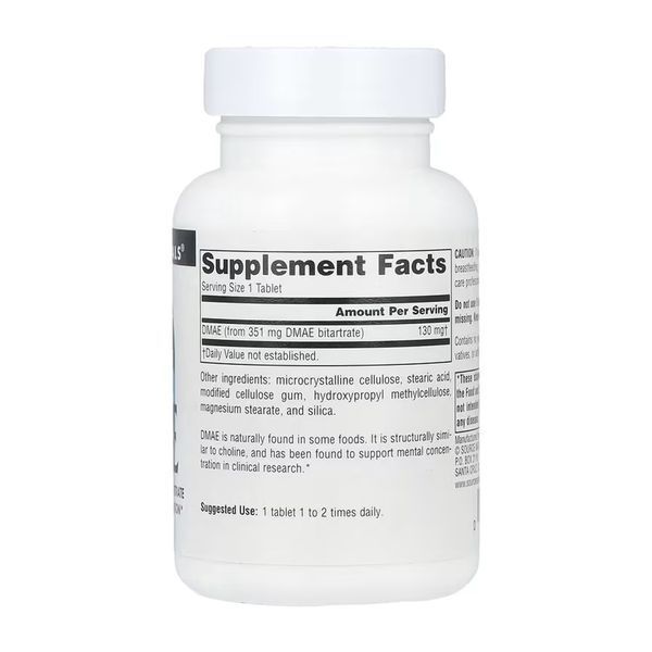 DMAE 351 mg - 100 tabs 31649 фото