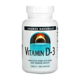 Vitamin D-3 2000 IU - 200 caps 27349 фото