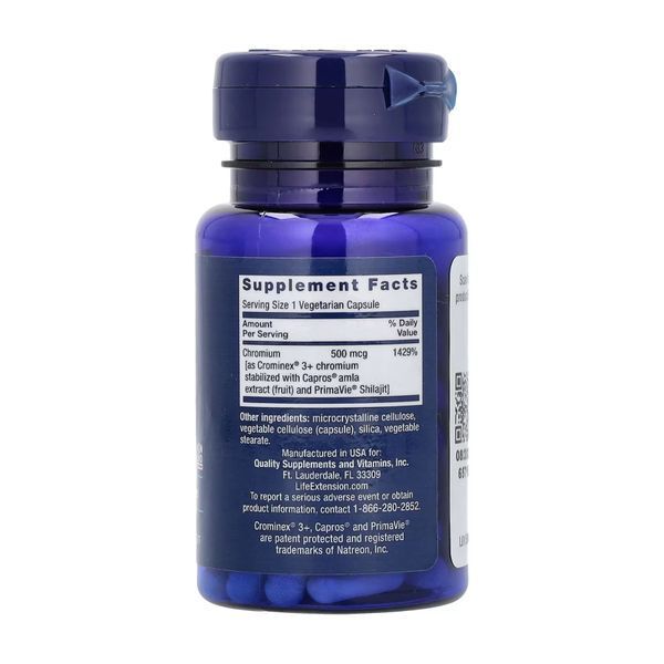 Optimized Chromium with Crominex&reg; 3+ 500 mcg - 60 vcaps 28015 фото