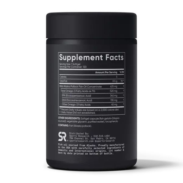 Omega-3 Fish Oil Alaska 625mg - 120 mini softgels 29166 фото