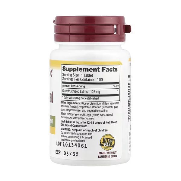 Grapefruit Seed Extract 125mg - 100 tabs 30393 фото