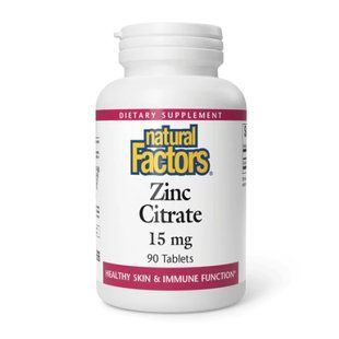 Zinc Citrate 15mg - 90 tabs 28893 фото