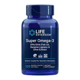Super Omega-3 EPA/DHA Fish Oil, Sesame Lignans & Olive Extract - 120 Enteric coated softgels 27300 фото