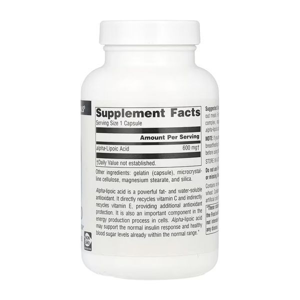 Alpha Lipoic Acid 600 mg - 120 caps 31369 фото