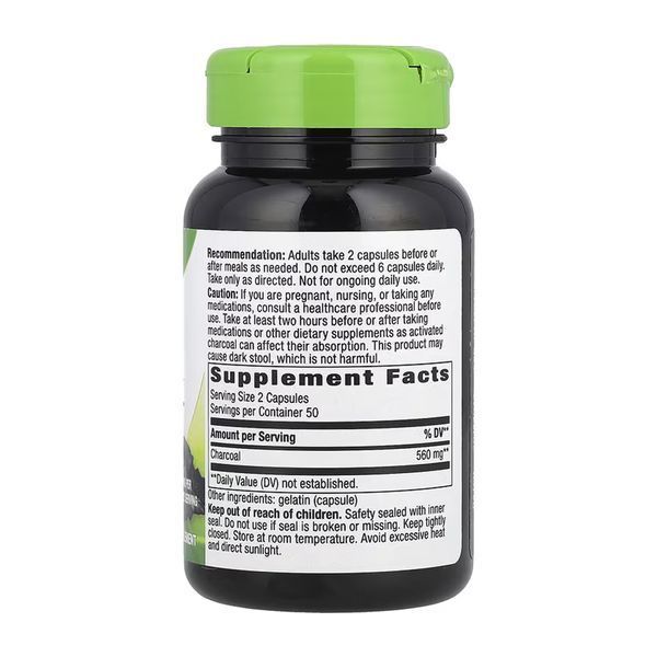 Activated Charcoal - 100 caps 31570 фото