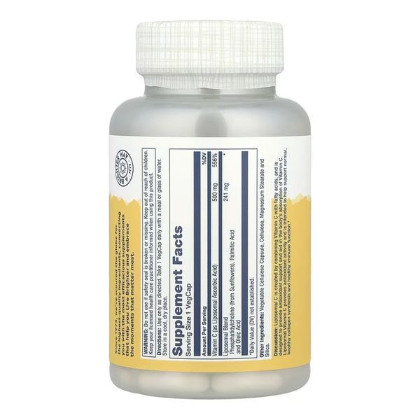Liposomal Vitamin C 500mg - 100 vcaps 31980 фото