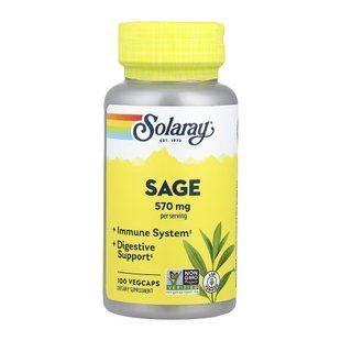 Organically Grown Sage Leaf 570mg - 100 vcaps 32128 фото