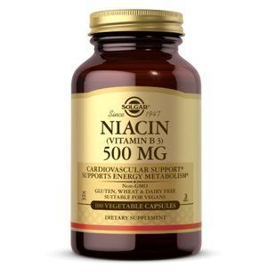 Niacin (Vitamin B3) 500mg - 100 vcaps 25829 фото