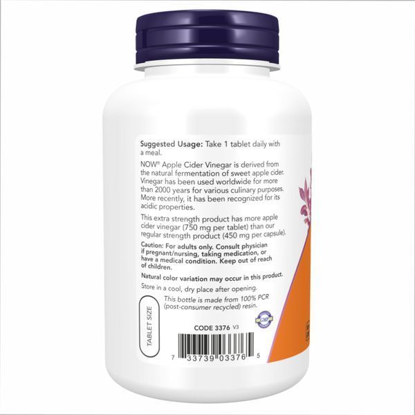 Apple Cider Vinegar 750 mg - 180 tabs 22509 фото