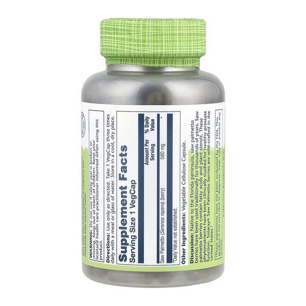 Saw Palmetto Berry 580mg - 180 vcaps 31919 фото