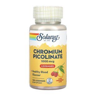 Chromium Picolinate 1000mcg - 100 lozenges Lemon-Raspberry 28328 фото