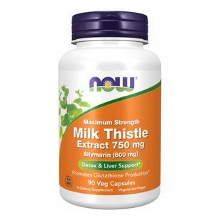 Milk Thistle Extract 750mg Silymarin 600mg - 90 vcaps 24291 фото