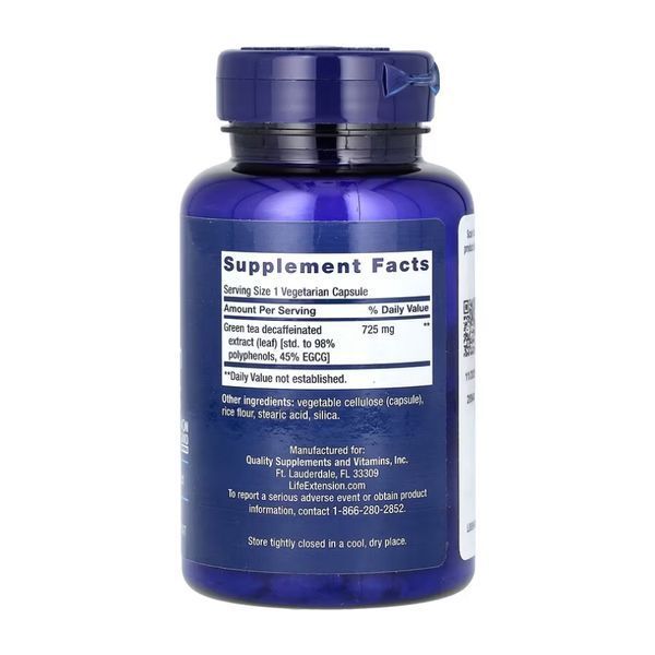 Decaffeinated Mega Green Tea Extract - 100 vcaps 30160 фото