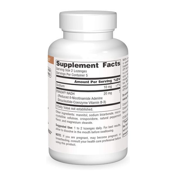 NADH 10mg Peppermint - 10 lozenges 30981 фото